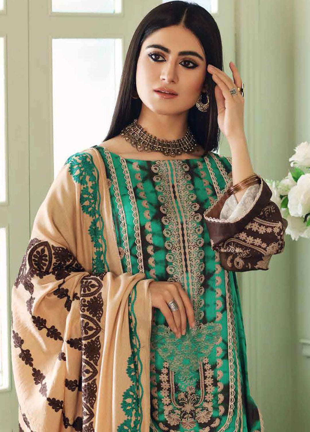 Charizma Embroidered Kotail Suits Unstitched 3 Piece CRZ21AK ANW-04 - Winter Collection
