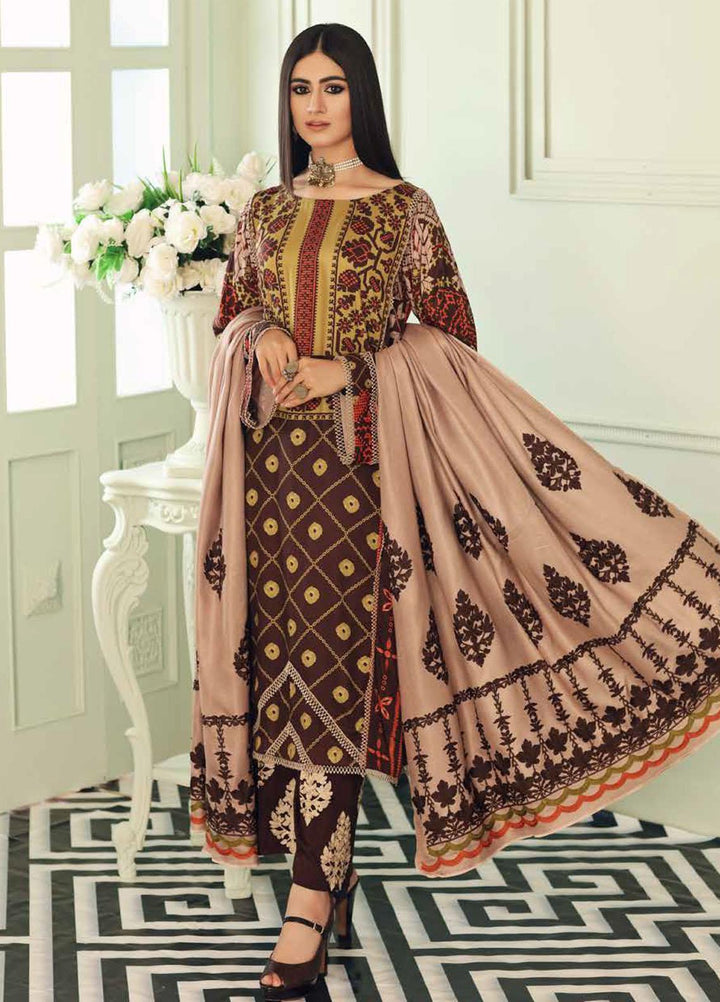 Charizma Embroidered Kotail Suits Unstitched 3 Piece CRZ21AK ANW-12 - Winter Collection