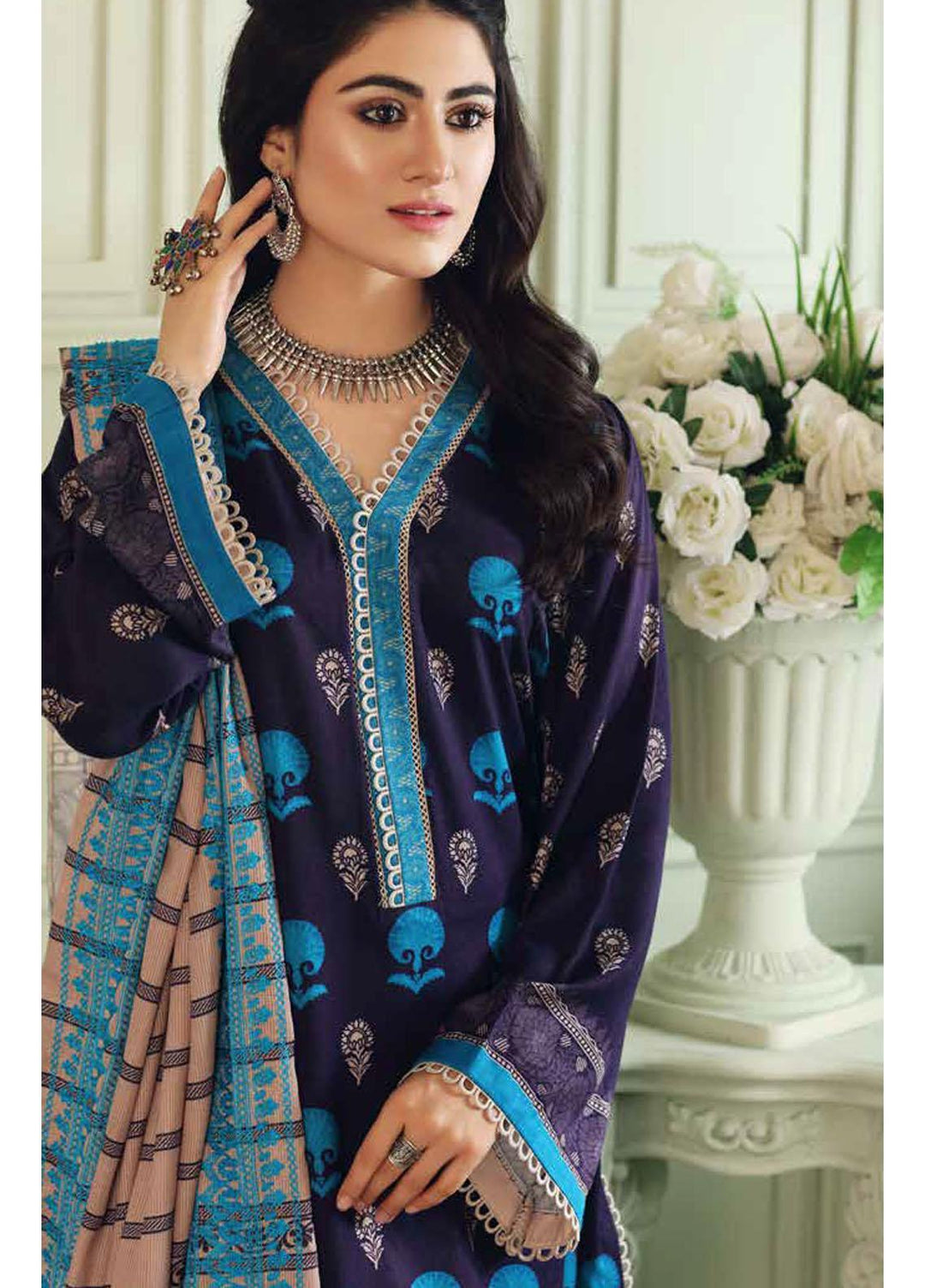 Charizma Embroidered Kotail Suits Unstitched 3 Piece CRZ21AK ANW-13 - Winter Collection