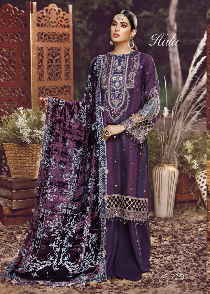 Ankara By Anaya Embroidered Linen Suits Unstitched 3 Piece AKC22LN AEL22-06 Hala - Winter Collection