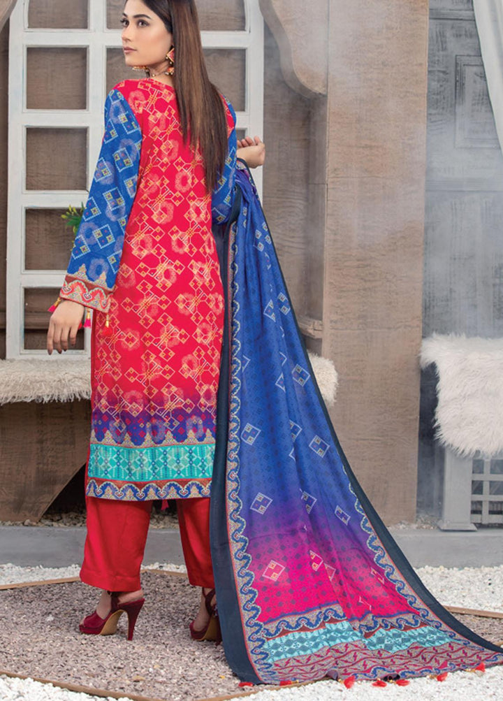 Antique By MTF Embroidered Linen Suits Unstitched 3 Piece MTF21A 09 - Winter Collection