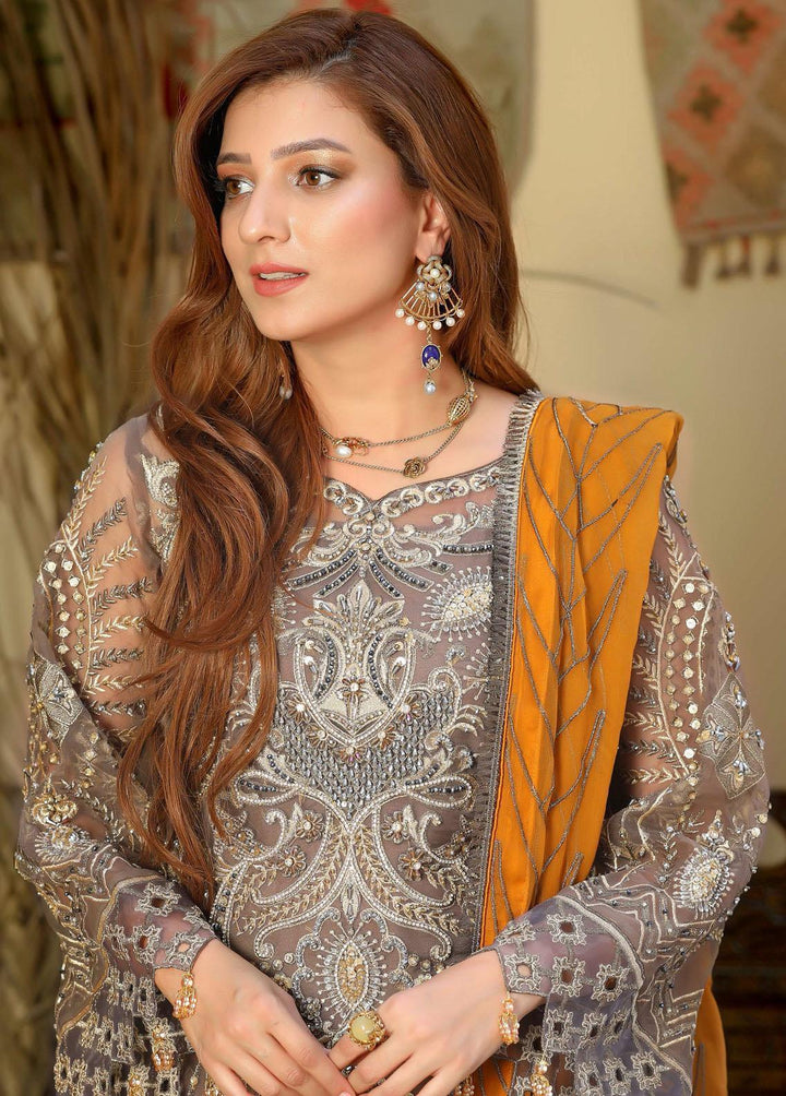 Areesha Embroidered  Suits Unstitched 3 Piece ARE22-P16 2 Brown Sugar - Premium Collection