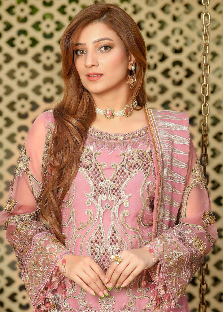 Areesha Embroidered  Suits Unstitched 3 Piece ARE22-P16 3 Blush - Premium Collection