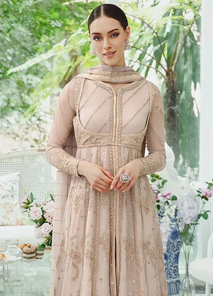 Ariya By Maryum N Maria Embroidered Chiffon Suit Unstitched 3 Piece MNM24A 501 Sima - Formals Collection