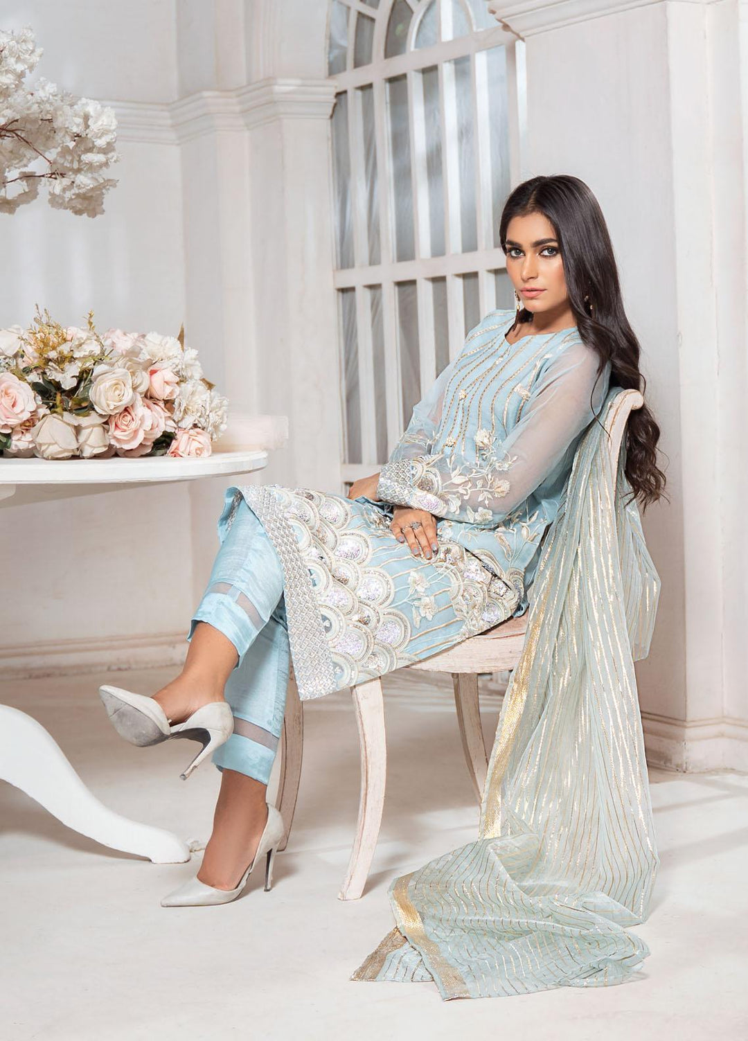 Aroshi Luxury Pret  Organza 3 Piece Suit ASH22IRP KARA