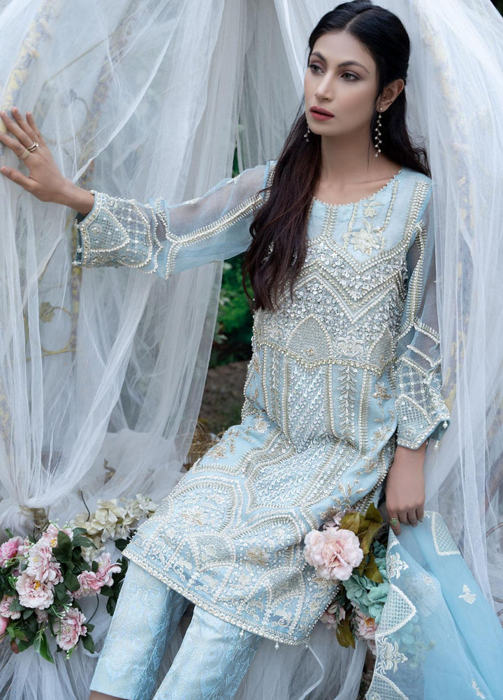 Aroshi Luxury Pret  Organza 3 Piece Suit ASH22LP Paisley