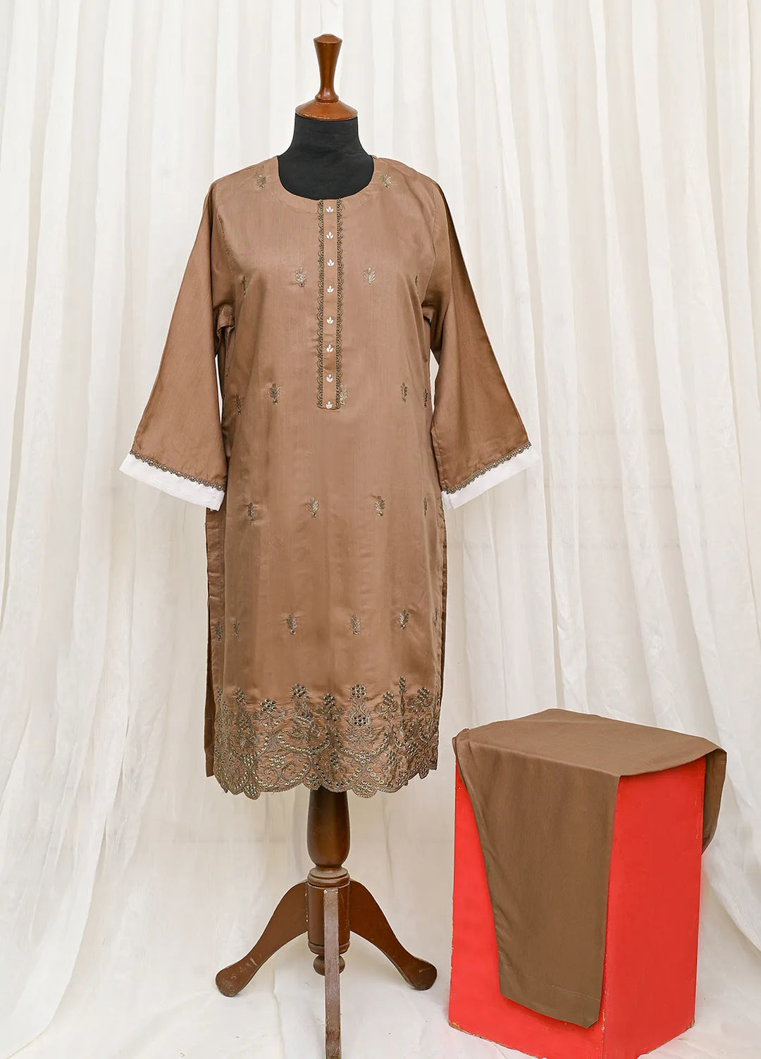 Artistic Wear Pret Viscose 2 Piece Suit Chikankari Special