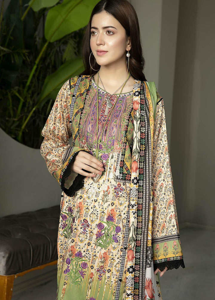 Arwa by Adan's Libas Embroidered Lawn Suits Unstitched 3 Piece AL21AR-2 D-05 - Summer Collection
