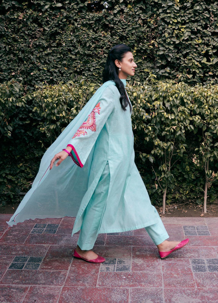 Arz Pret  Lawn 3 Piece JU10 Turquoise