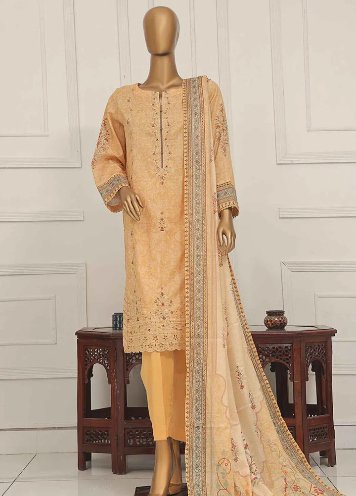 Asasa by HZ Textiles Embroidered Lawn Suits Unstitched 3 Piece HZ25AE AEL-233 - Summer Collection