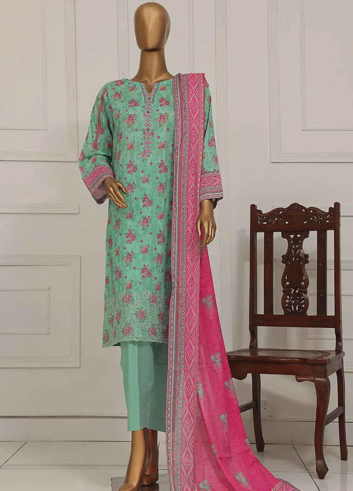 Asasa by HZ Textiles Embroidered Lawn Suits Unstitched 3 Piece HZ25AE AEL-255 - Summer Collection