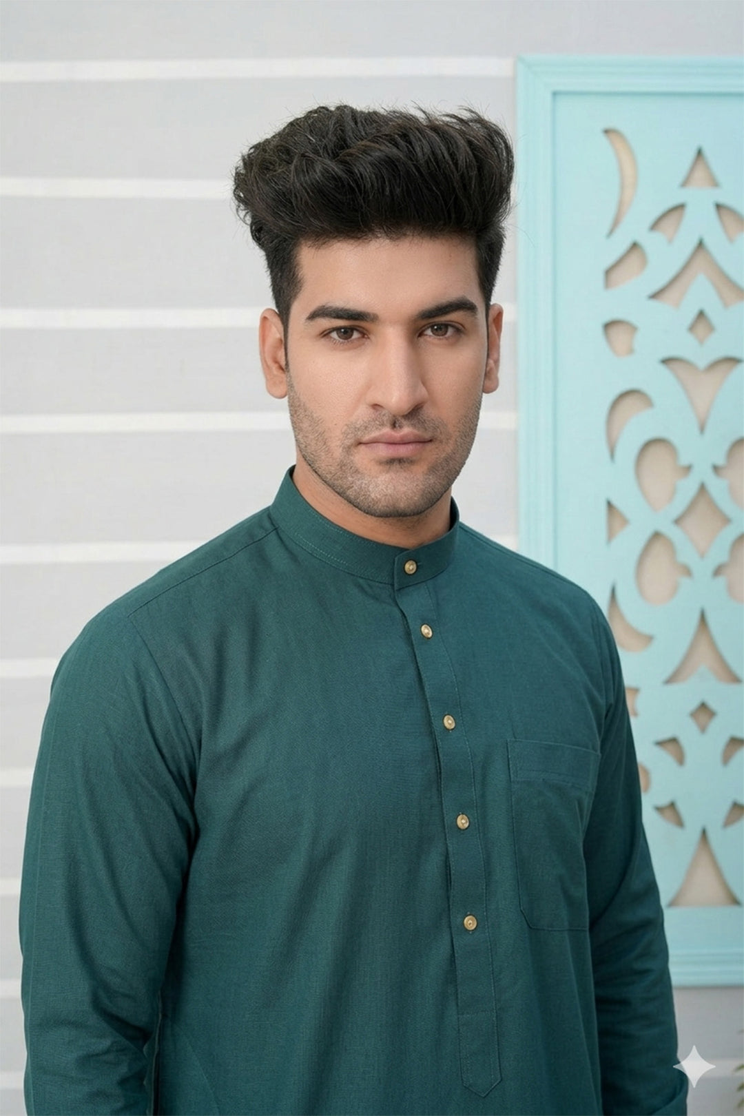 Royal Arabic Jubba by Edge Republic Mens RTW Solids Cotton Viscose 2 Piece Suit JB 021 Festive Collection