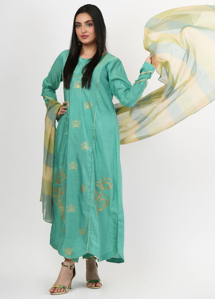Fashion Porters Pret Casual Cotton Silk 3 Piece FP21AS AS12