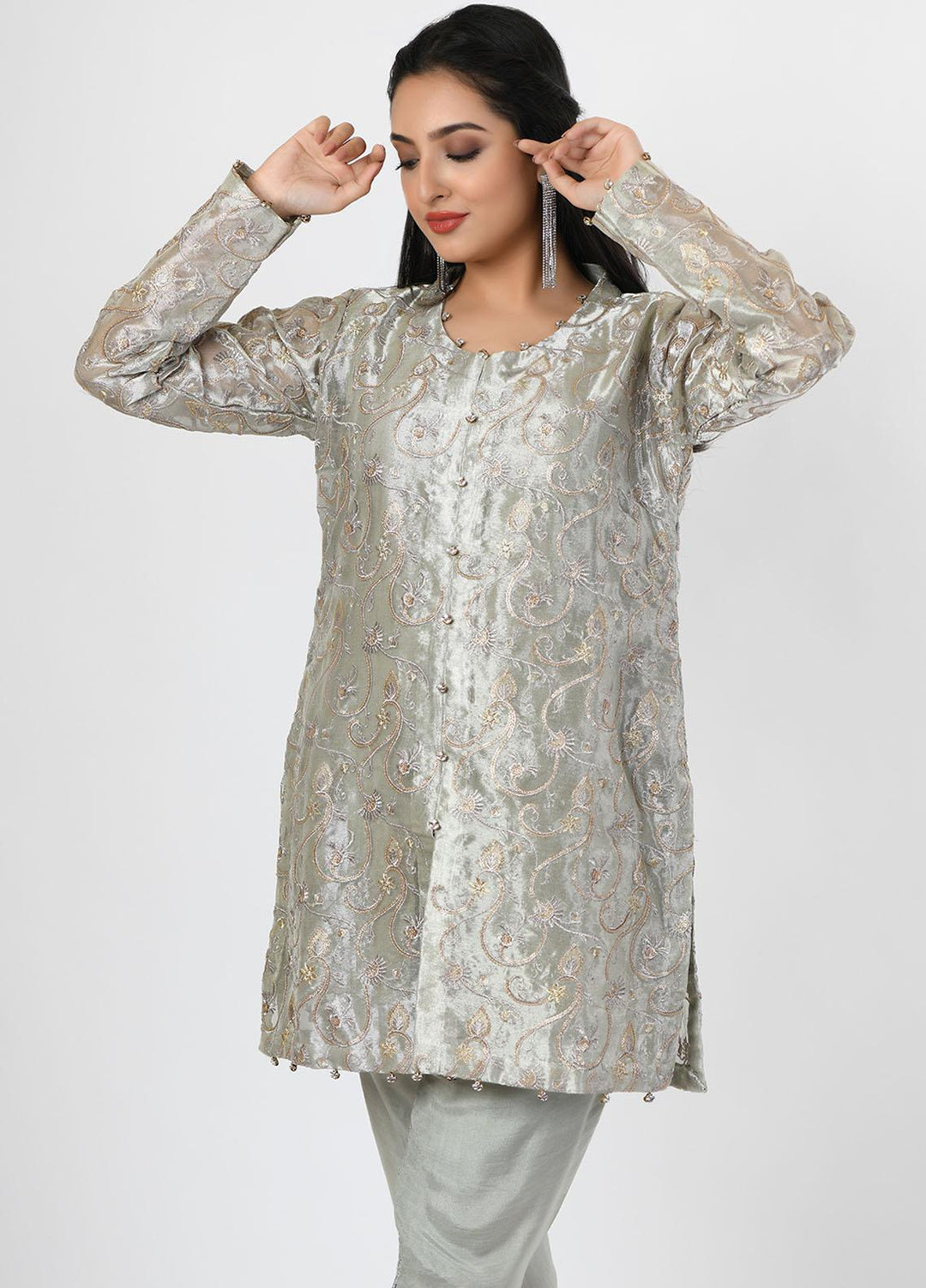 Fashion Porters Pret Casual Raw Silk 2 Piece FP21AS AS17