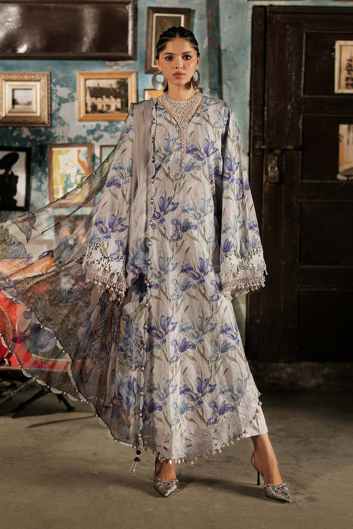 M Prints by Maria B Unstitched Embroidered Cambric 3 Piece Suit MB26UPC 4A - Casual Collection