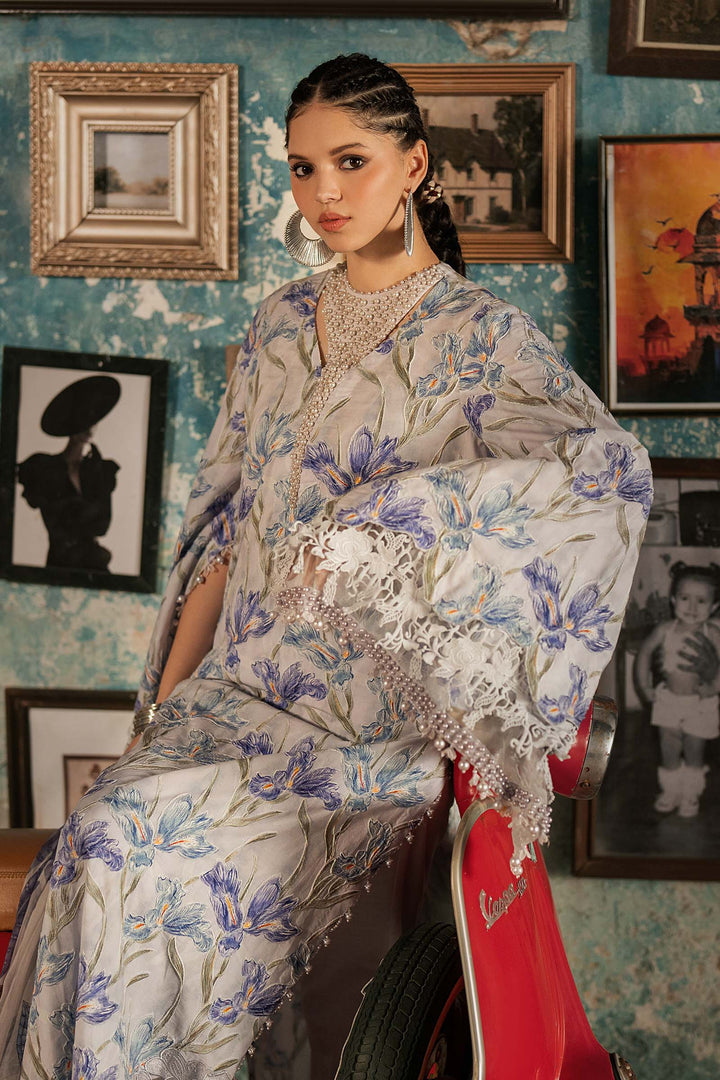 M Prints by Maria B Unstitched Embroidered Cambric 3 Piece Suit MB26UPC 4A - Casual Collection