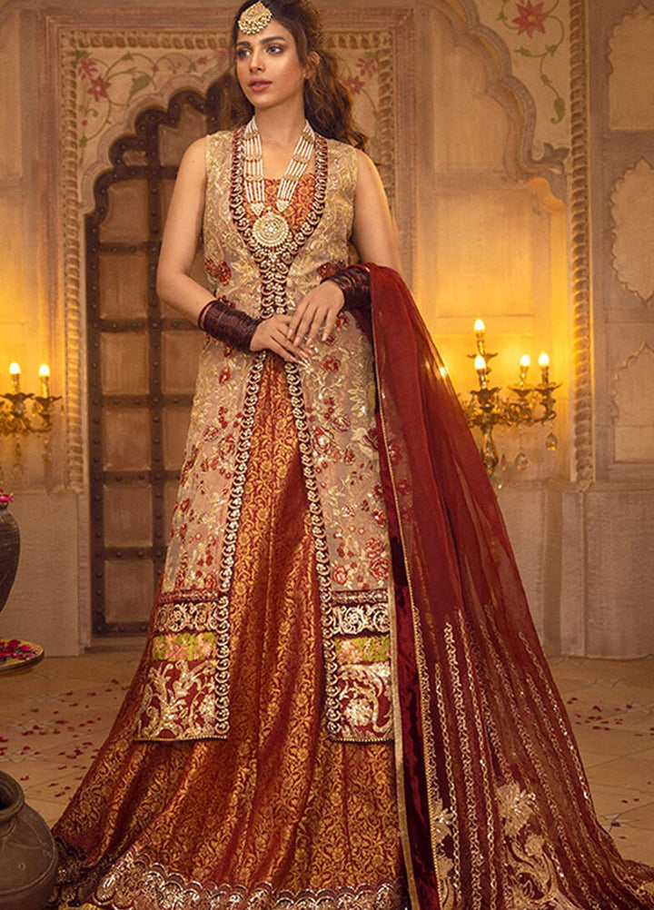 Asifa & Nabeel Embroidered Organza Suits Unstitched 3 Piece AN21AI FM-05 KHWABEEDA - Luxury Formals Collection