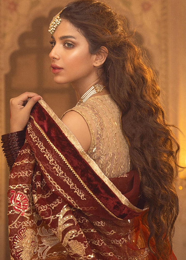 Asifa & Nabeel Embroidered Organza Suits Unstitched 3 Piece AN21AI FM-05 KHWABEEDA - Luxury Formals Collection