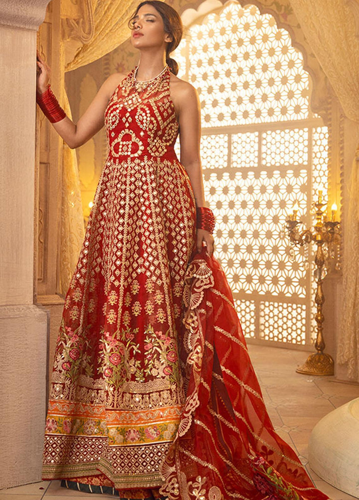 Asifa & Nabeel Embroidered Organza Suits Unstitched 3 Piece AN21AI FM-08 LAAL ISHQ - Luxury Formals Collection