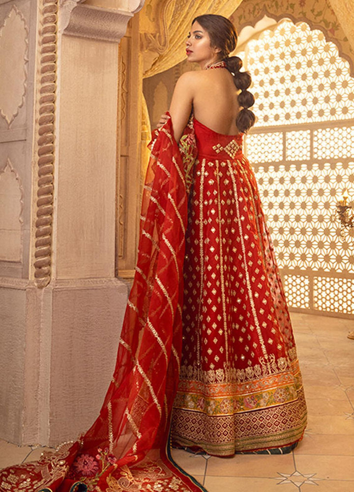 Asifa & Nabeel Embroidered Organza Suits Unstitched 3 Piece AN21AI FM-08 LAAL ISHQ - Luxury Formals Collection