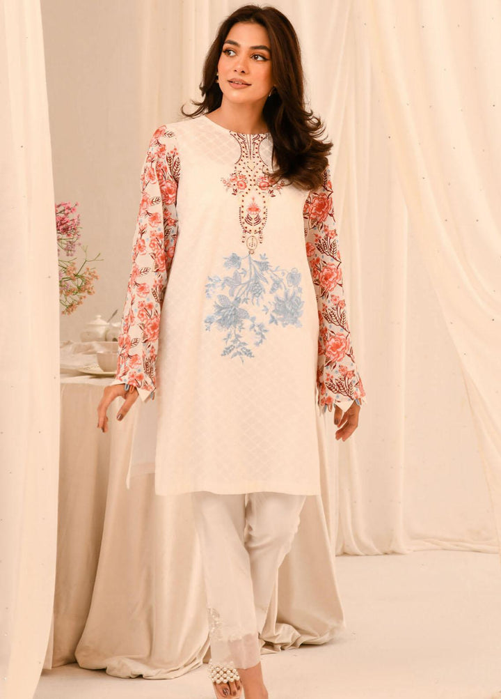 Asifa & Nabeel Pret Embroidered Lawn 2 Piece AN23B RTW-EMB-01