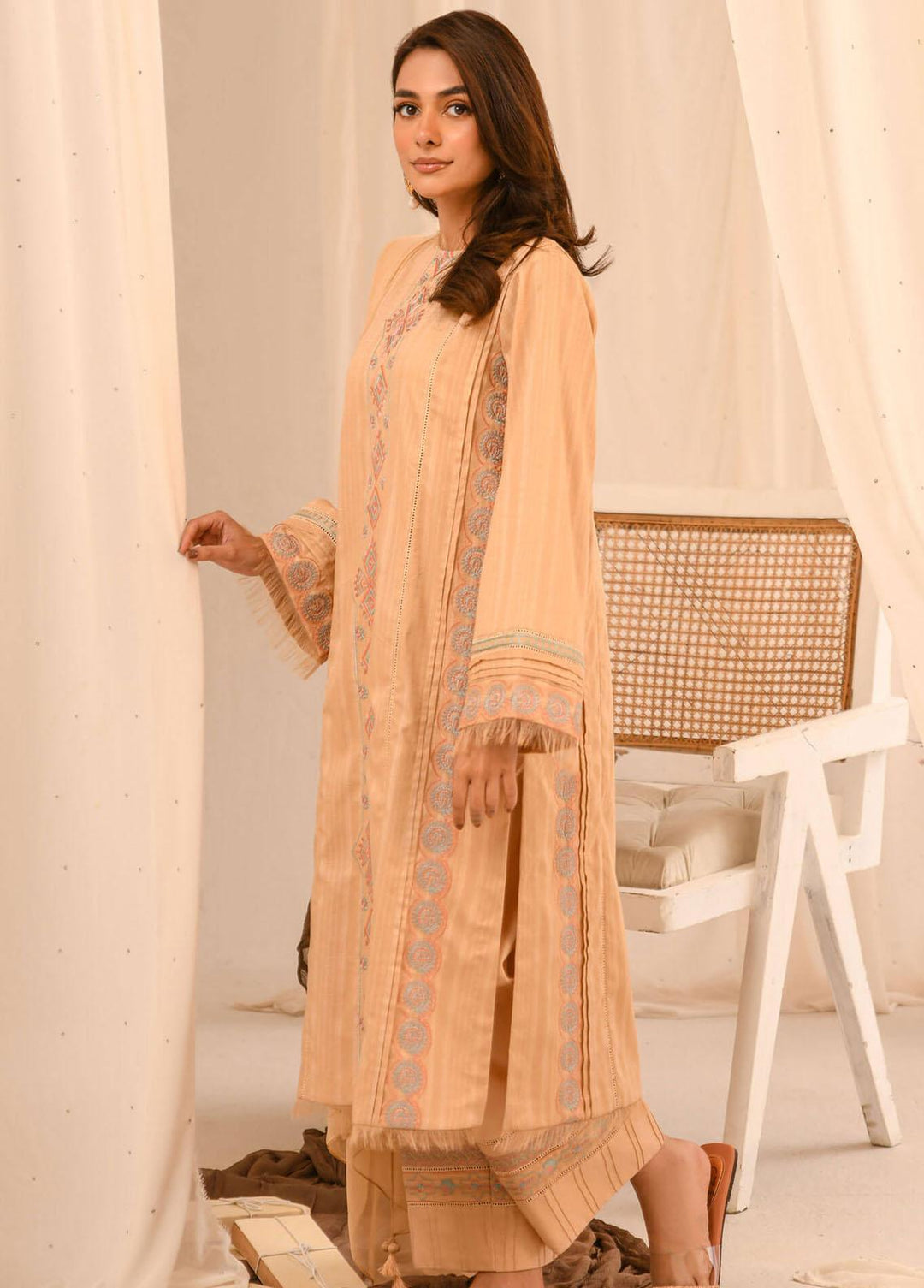 Asifa & Nabeel Pret Embroidered Lawn 3 Piece AN23B RTW-EMB-02
