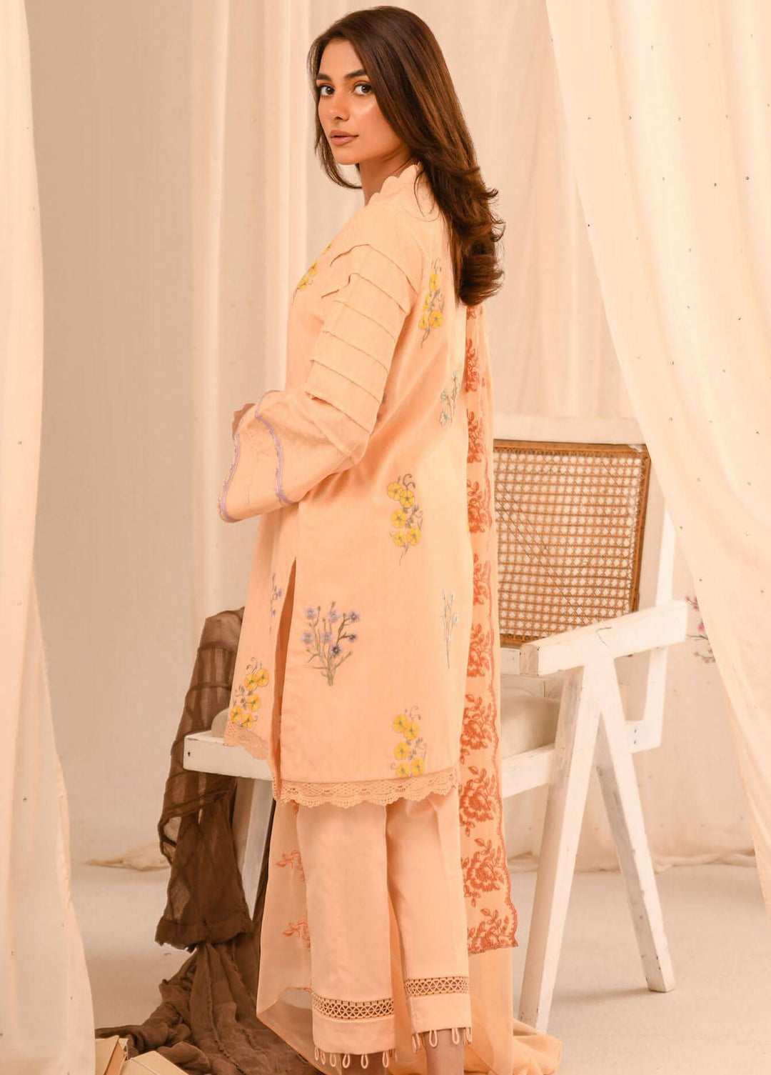 Asifa & Nabeel Pret Embroidered Lawn 3 Piece AN23B RTW-EMB-04