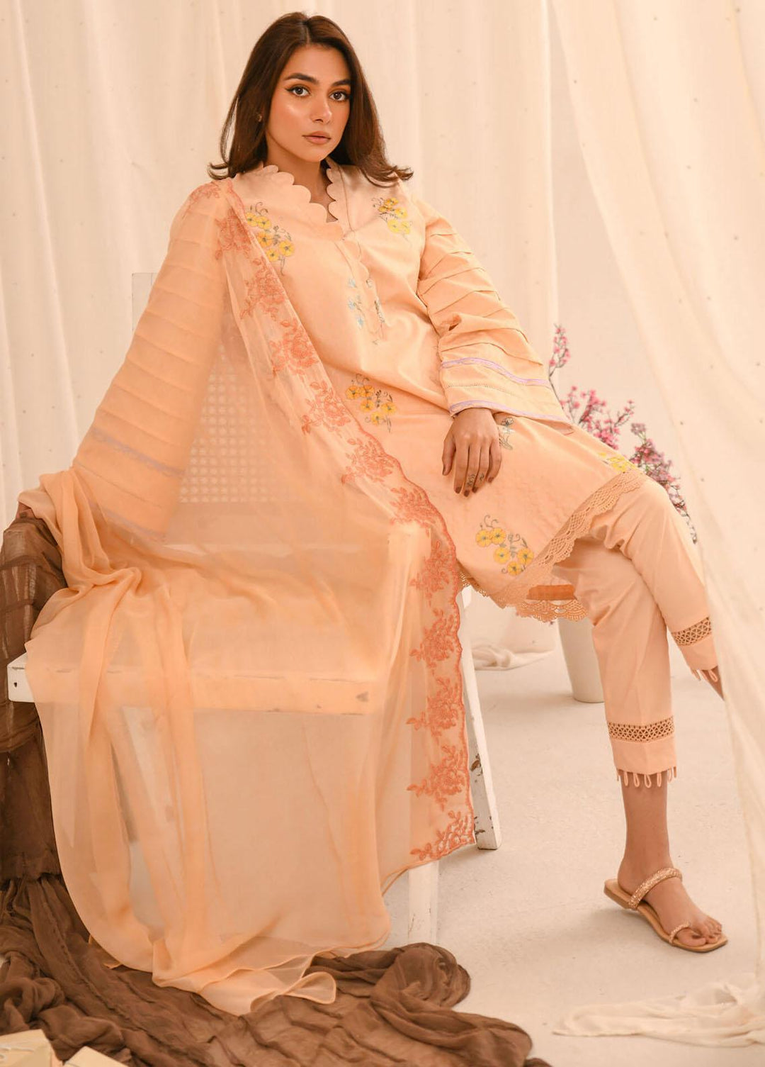 Asifa & Nabeel Pret Embroidered Lawn 3 Piece AN23B RTW-EMB-04