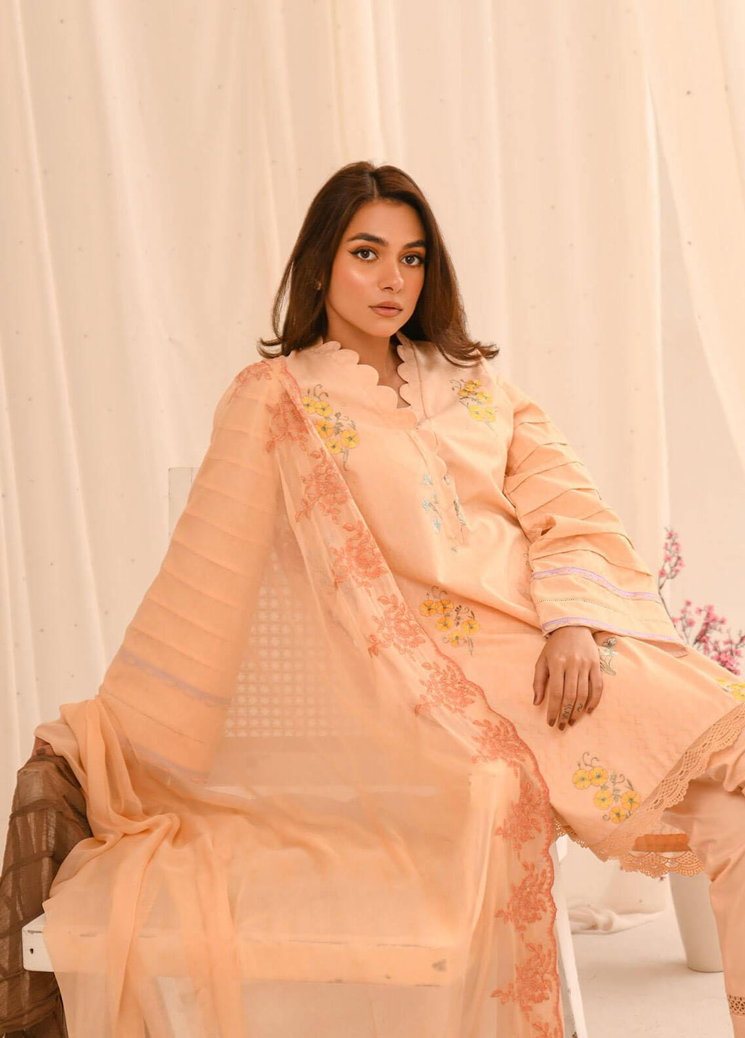 Asifa & Nabeel Pret Embroidered Lawn 3 Piece AN23B RTW-EMB-04