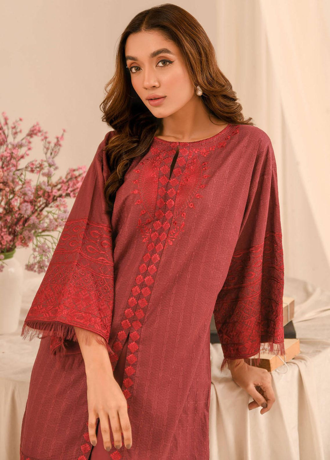 Asifa & Nabeel Pret Embroidered Lawn 2 Piece AN23B RTW-EMB-07