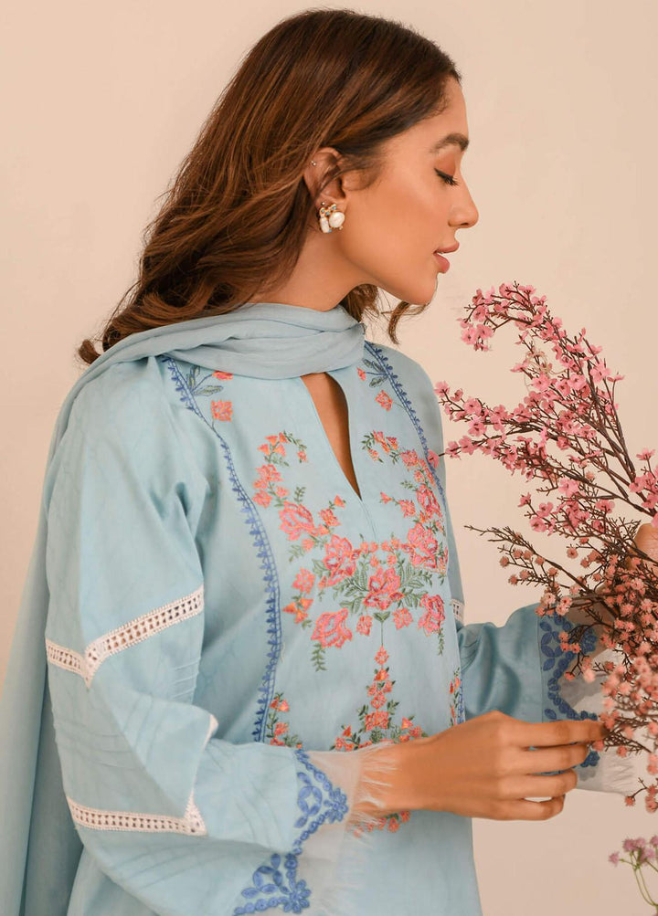 Asifa & Nabeel Pret Embroidered Lawn 3 Piece AN23B RTW-EMB-09