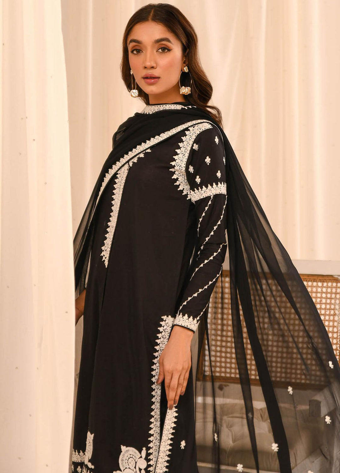 Asifa & Nabeel Pret Embroidered Lawn 3 Piece AN23B RTW-EMB-16
