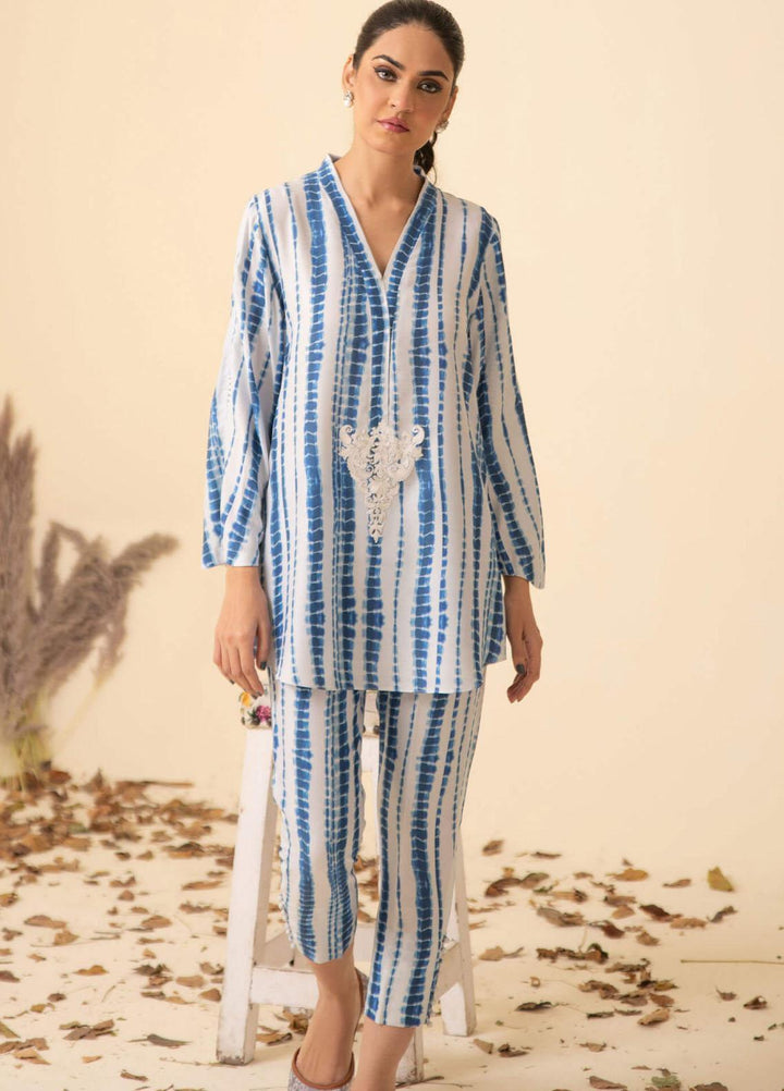 Asifa & Nabeel Casual Pret  Viscose 2 Piece Dress AN22RS IM 22 EM- 017