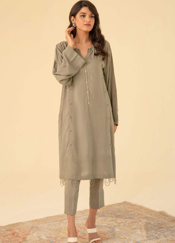Asifa & Nabeel Casual Pret  Viscose 2 Piece Dress AN22RS IM 22 SP- 01