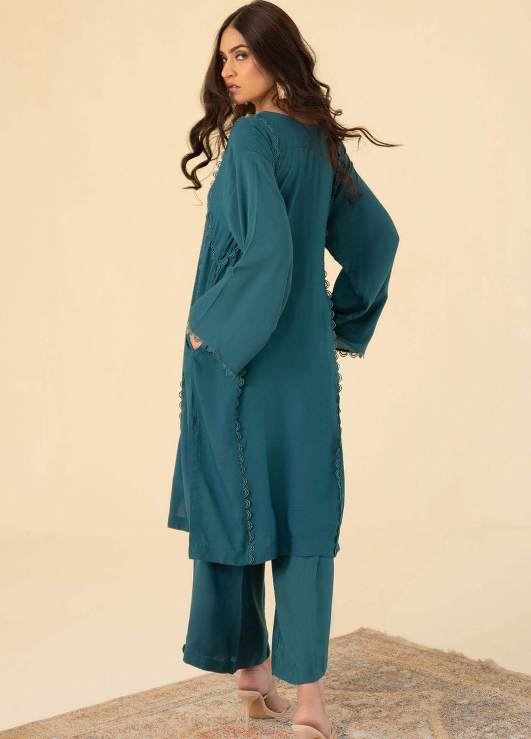 Asifa & Nabeel Casual Pret  Viscose 2 Piece Dress AN22RS IM 22 SP- 04