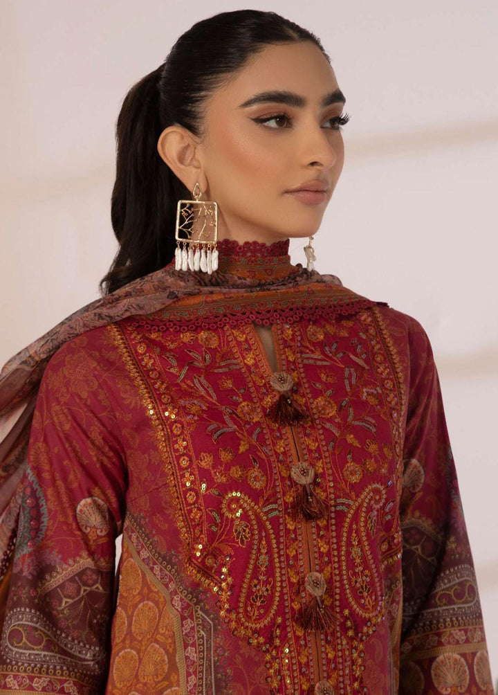 Asim Jofa Embroidered Cambric Suits Unstitched 3 Piece AJ23BP AJBP-15 - Summer Collection