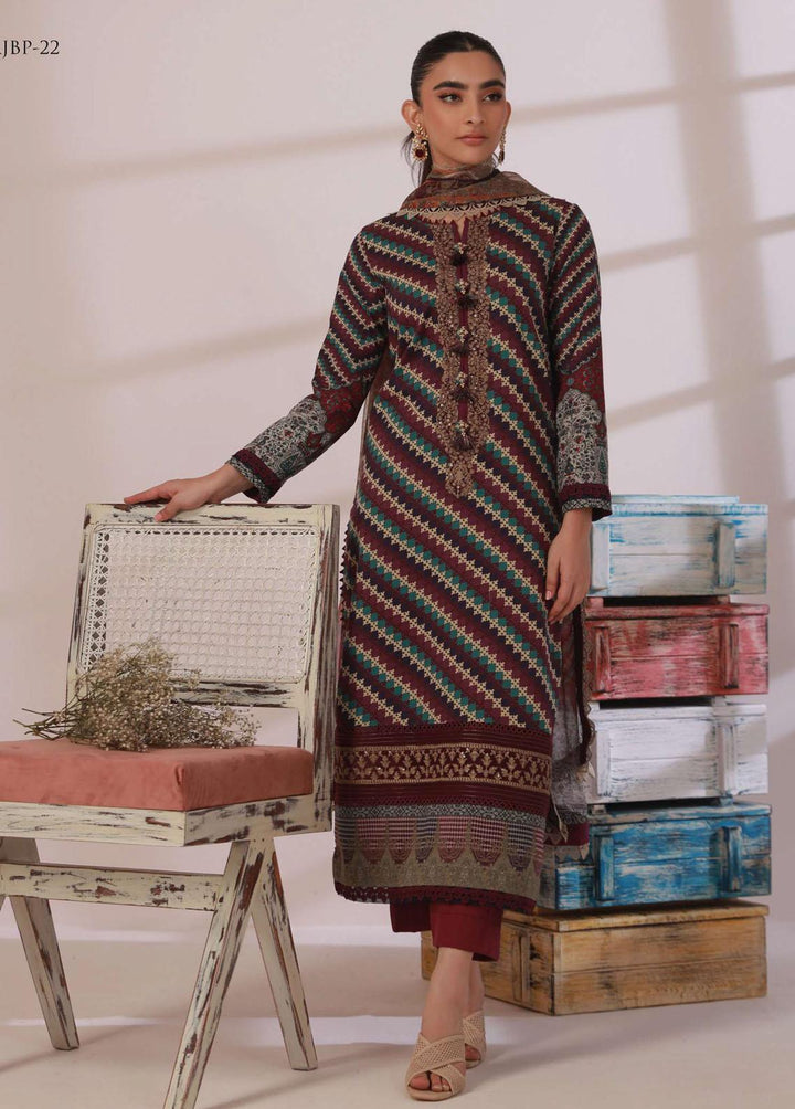 Asim Jofa Embroidered Cambric Suits Unstitched 2 Piece AJ23BP AJBP-22 - Summer Collection