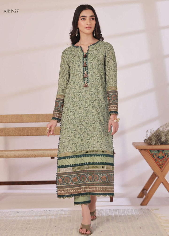Asim Jofa Printed Cambric  Unstitched Kurti AJ23BP AJBP-27 - Summer Collection