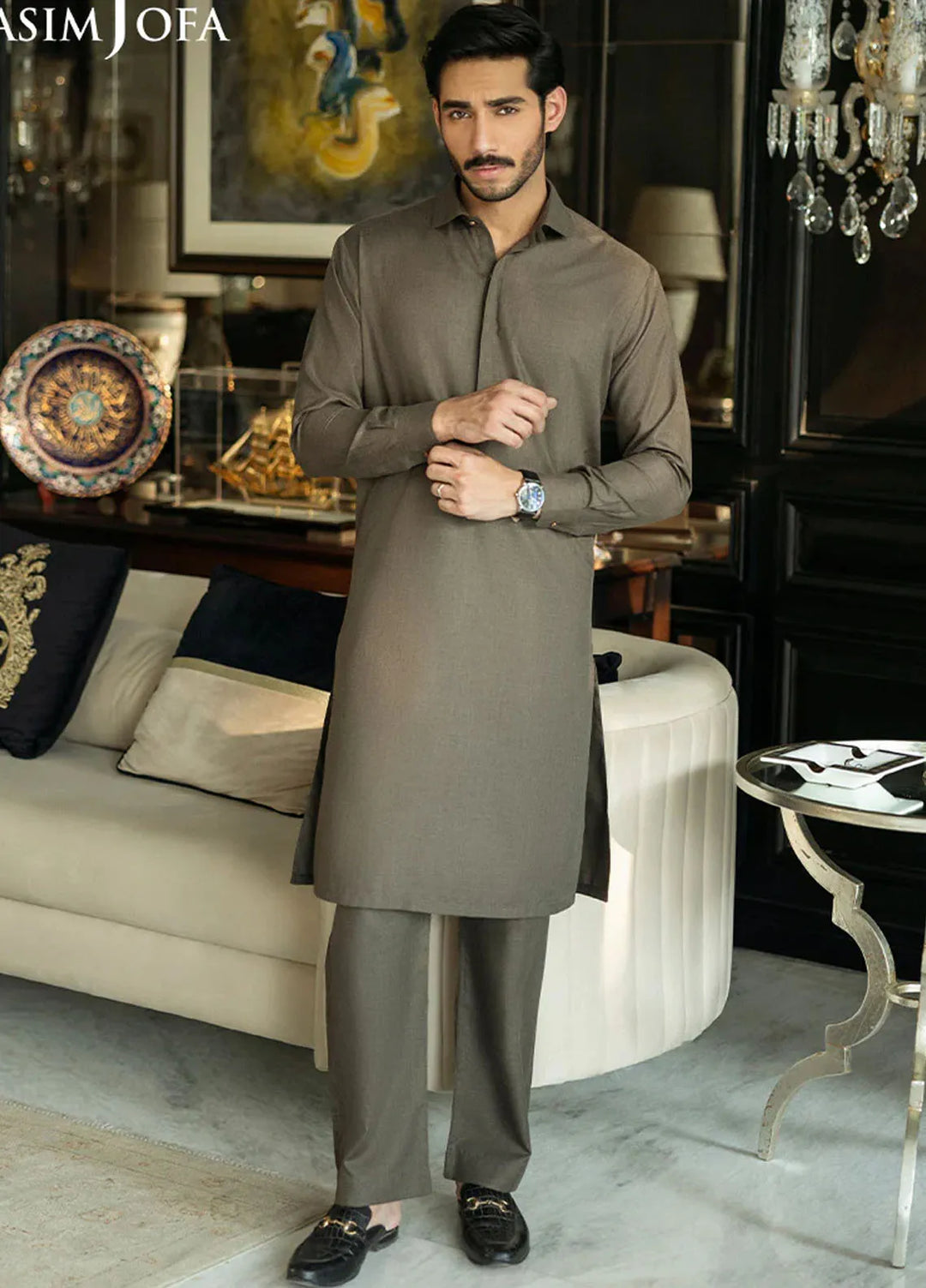Asim Jofa Blended Mens Shalwar Kameez - AJMWU-02