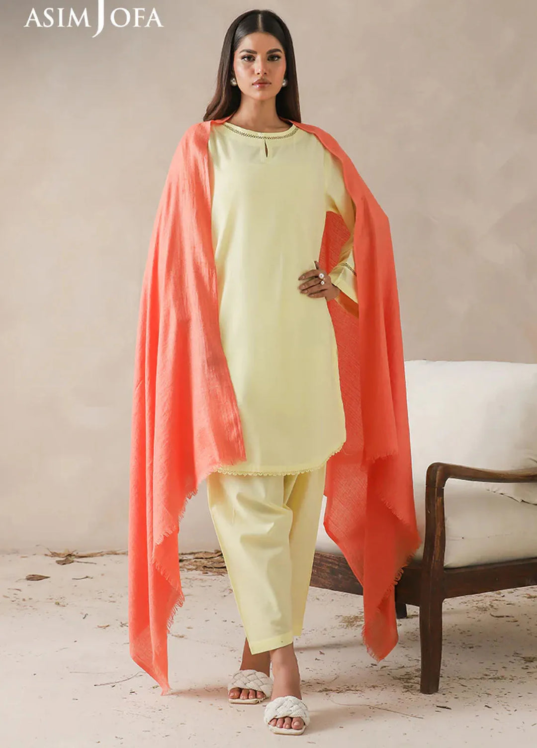 Asim Jofa Blended Shawl AJ24SC AJHS-06 - Shawl Collection