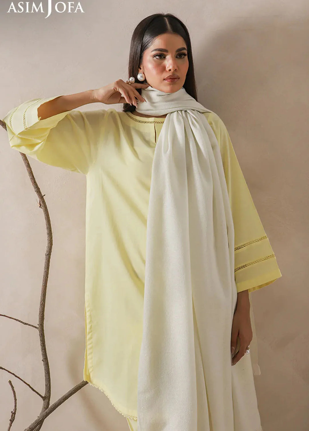 Asim Jofa Blended Shawl AJ24SC AJHS-08 - Shawl Collection