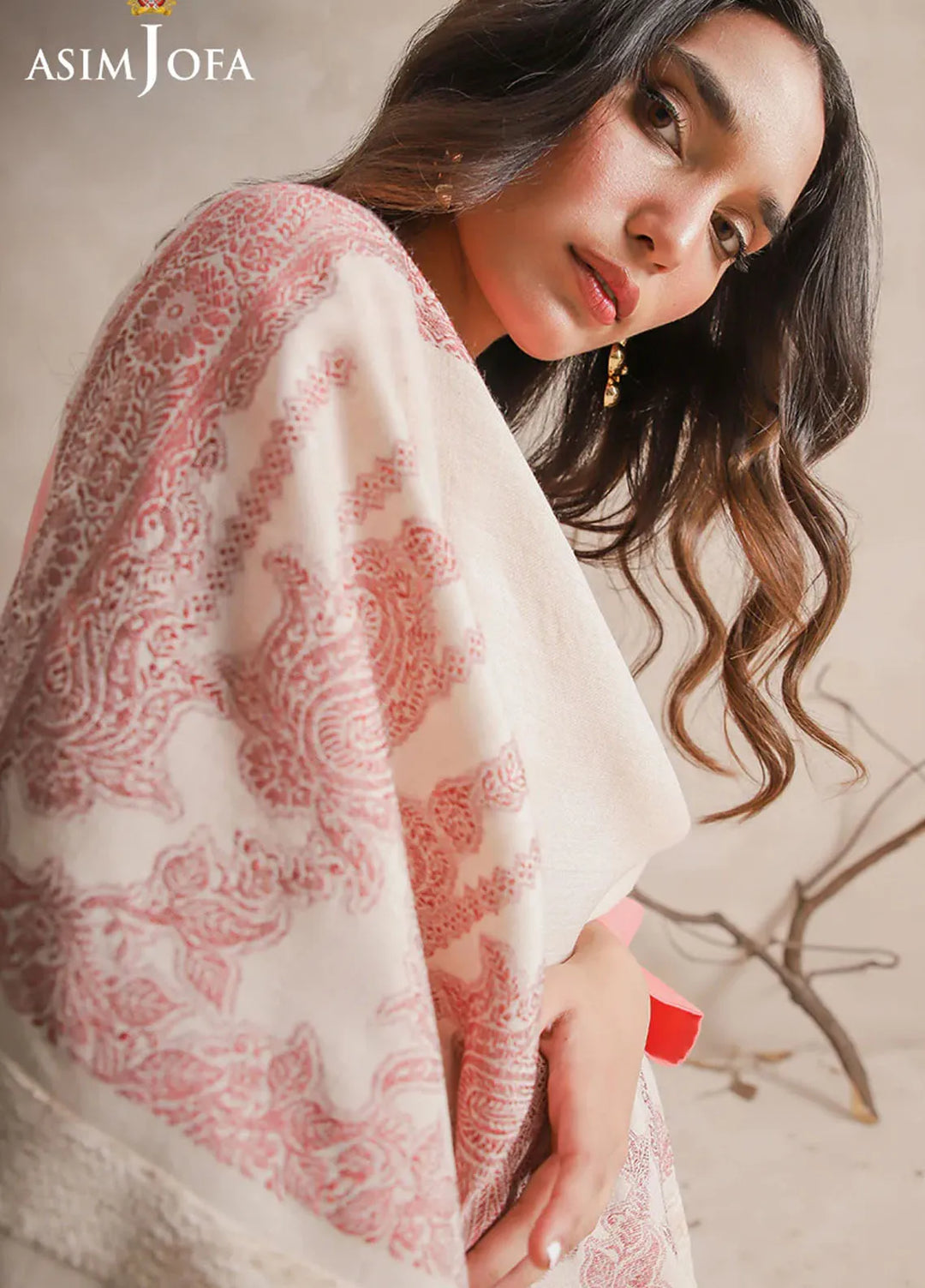 Asim Jofa Blended Shawl AJ24SC AJHS-22 - Shawl Collection