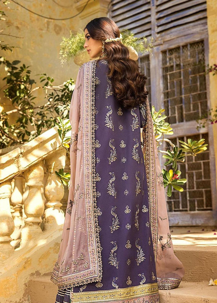 Asim Jofa Embroidered Lawn Suits Unstitched 3 Piece AJ23EL AJLR-16 - Luxury Lawn Collection