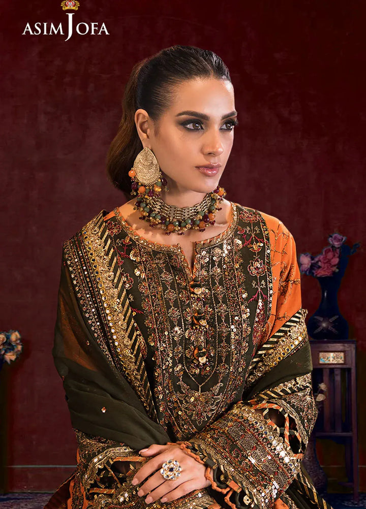 Asim Jofa Embroidered Cambric Suits Unstitched 3 Piece AJ24LE AJFILE-24 - Fall Collection