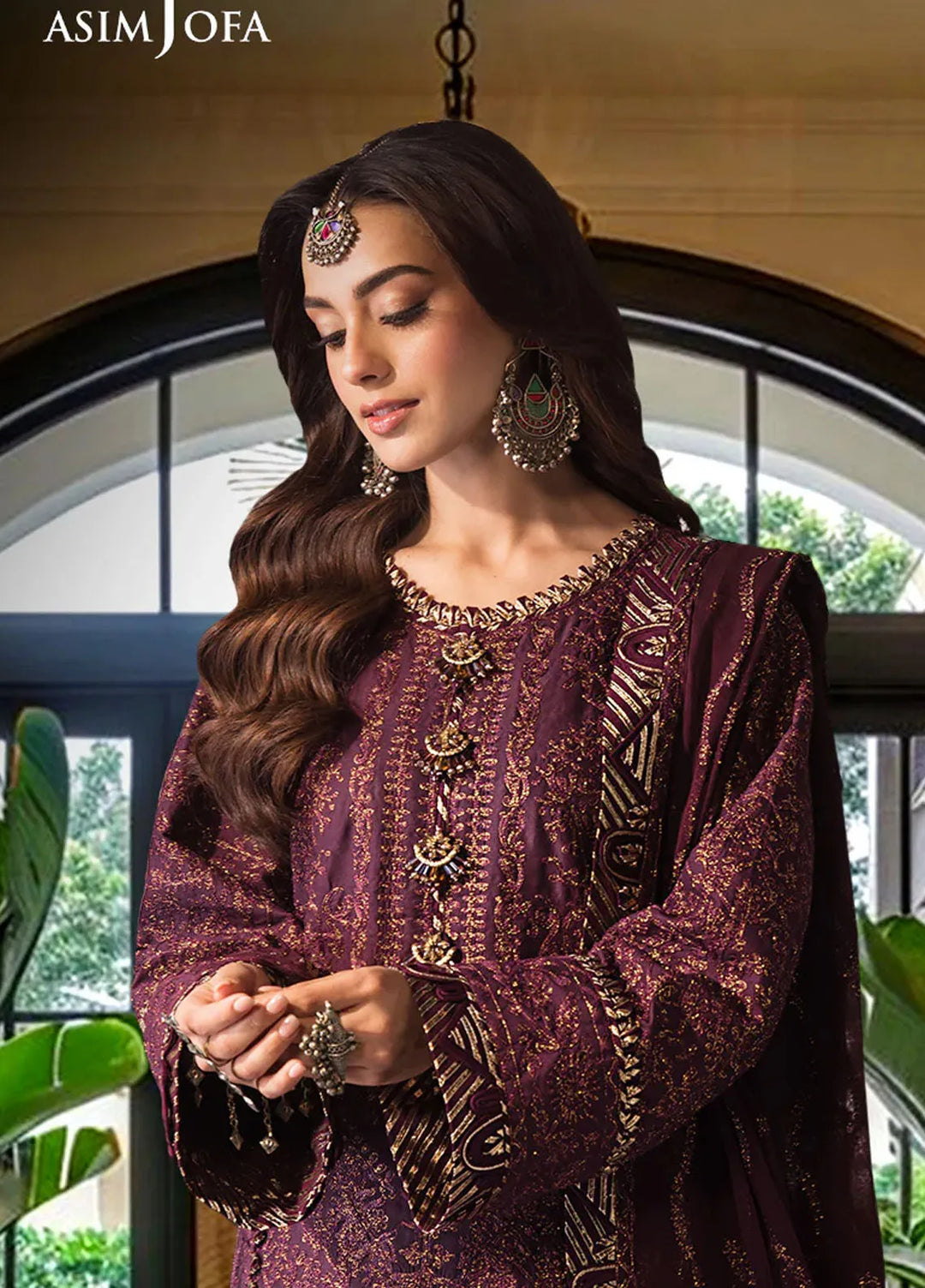 Asim Jofa Embroidered Cambric Suits Unstitched 3 Piece AJ24LE2 AJFILE-06 - Formals Collection