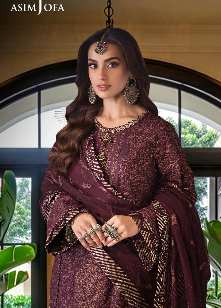 Asim Jofa Embroidered Cambric Suits Unstitched 3 Piece AJ24LE2 AJFILE-06 - Formals Collection