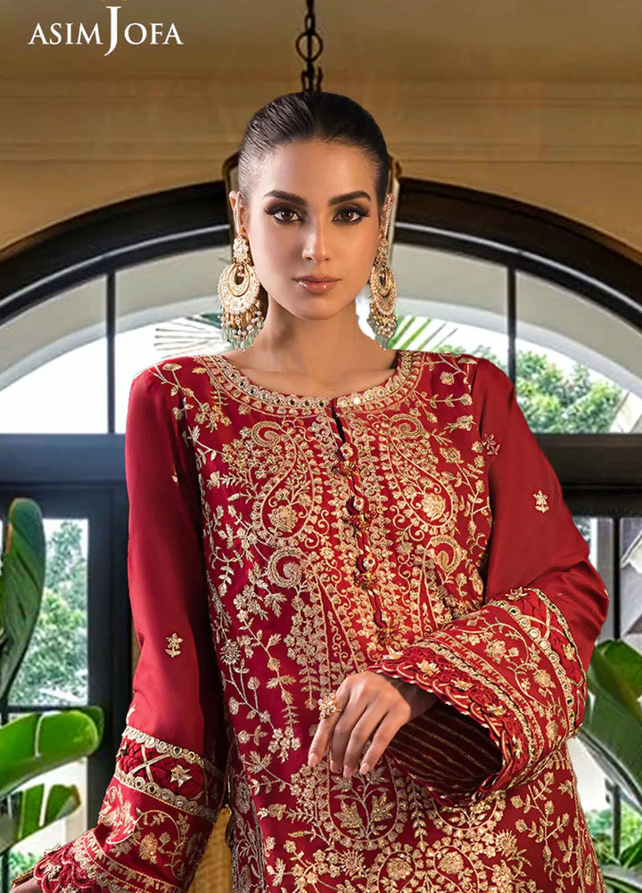 Asim Jofa Embroidered Cambric Suits Unstitched 3 Piece AJ24LE2 AJFILE-10 - Formals Collection