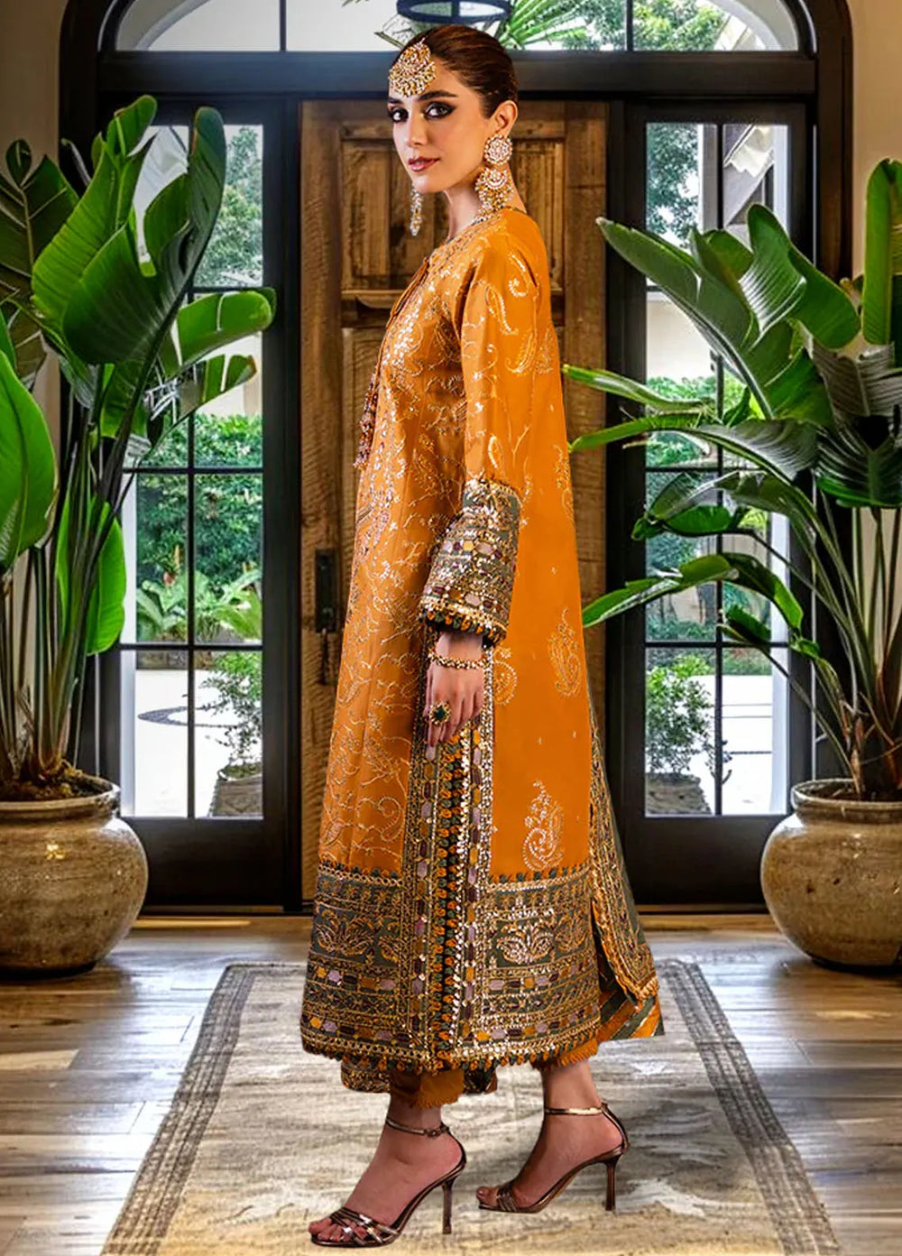 Asim Jofa Embroidered Cambric Suits Unstitched 3 Piece AJ24LE2 AJFILE-26 - Formals Collection