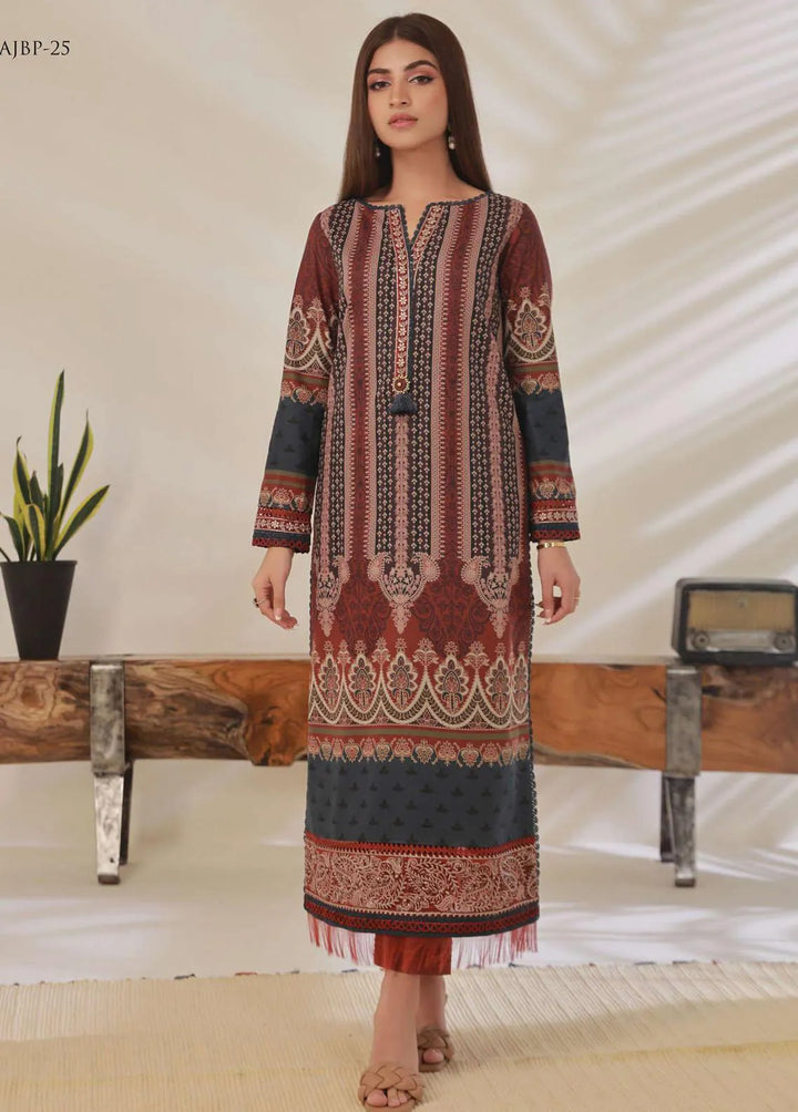 Asim Jofa Embroidered Cambric Unstitched Suit 2 Piece AJ23BP AJBP-25 - Summer Collection