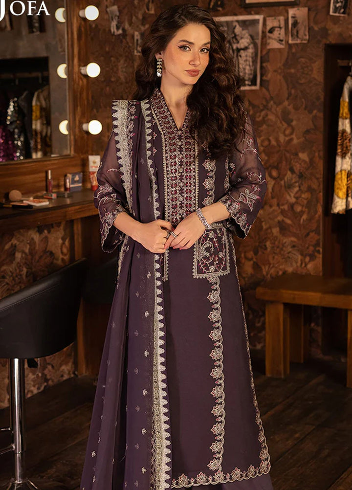 Asim Jofa Embroidered Chiffon Suits Unstitched 3 Piece AJ25LD AJLLF-05 - Festive Collection